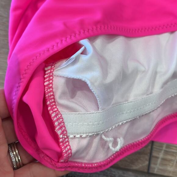 Shein Plus Pink Double Adjustable Strap Hanky Hem Flowy Tankini Top 3XL - Picture 12 of 12